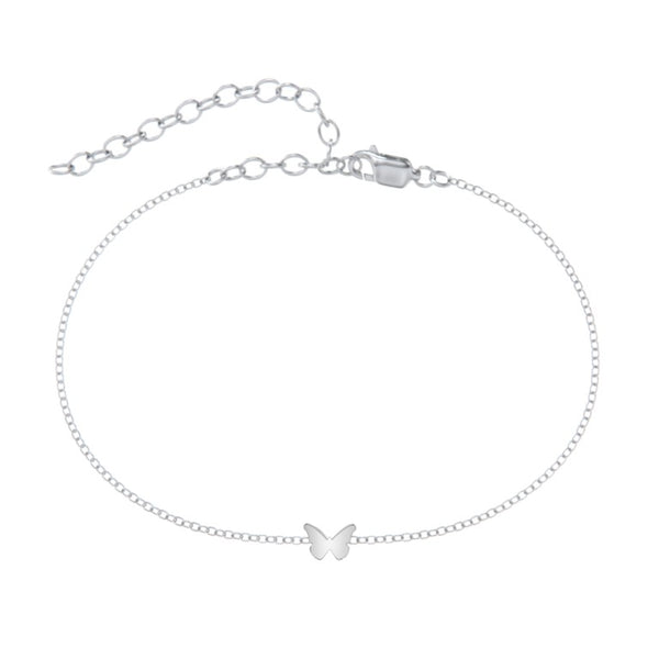 Butterfly Charm Permanent Anklet