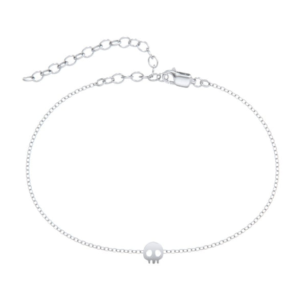 Skull Charm Permanent Anklet