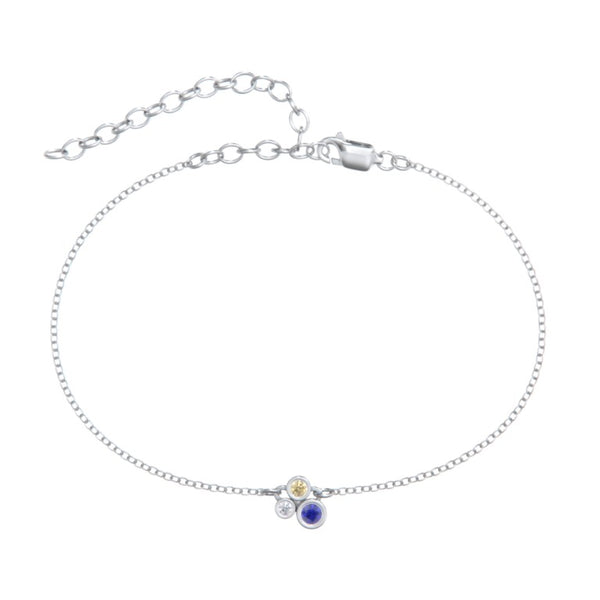 Cluster Bezel Permanent Anklet