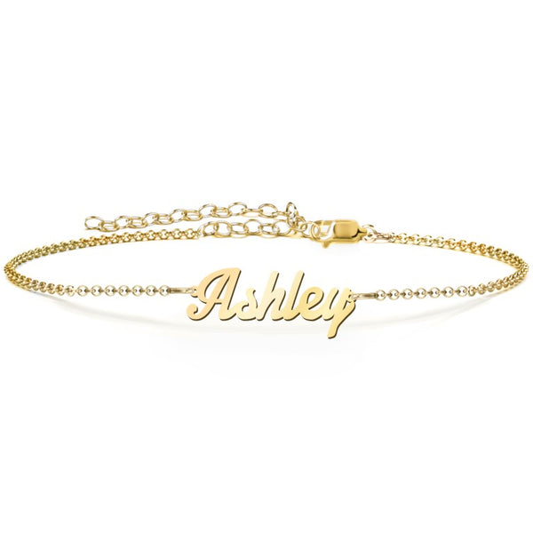 The Glamorous Permanent Custom Name Anklet
