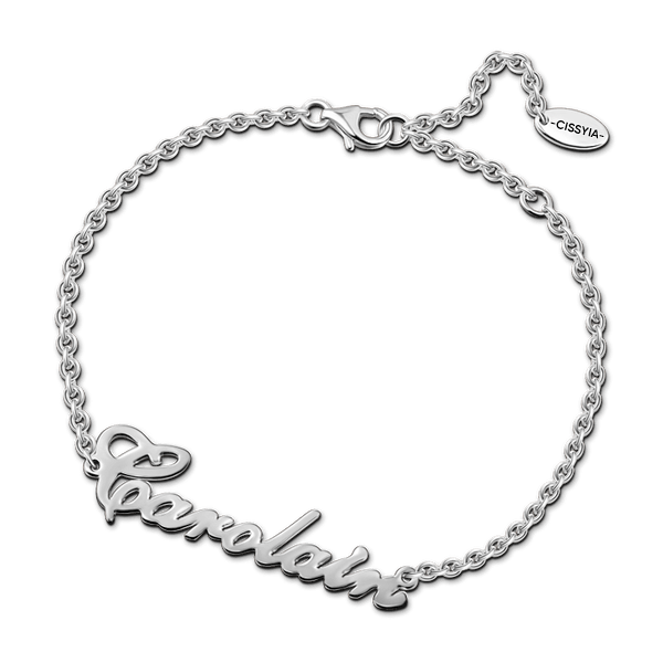 Sterling silver Bolo Name Bracelet