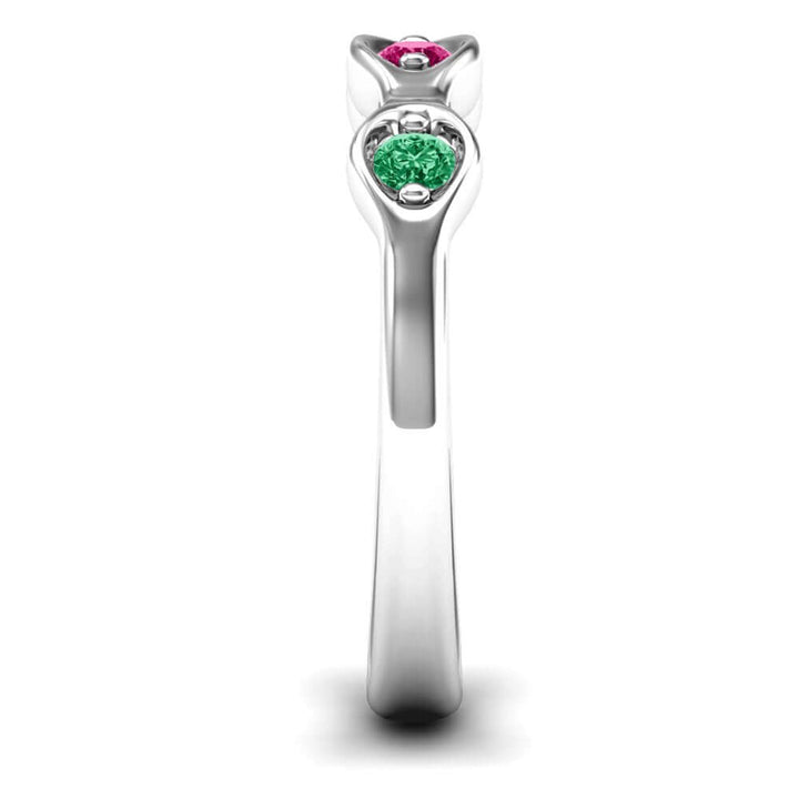 1-3 Infinite Wave Multi Birthstone Ring