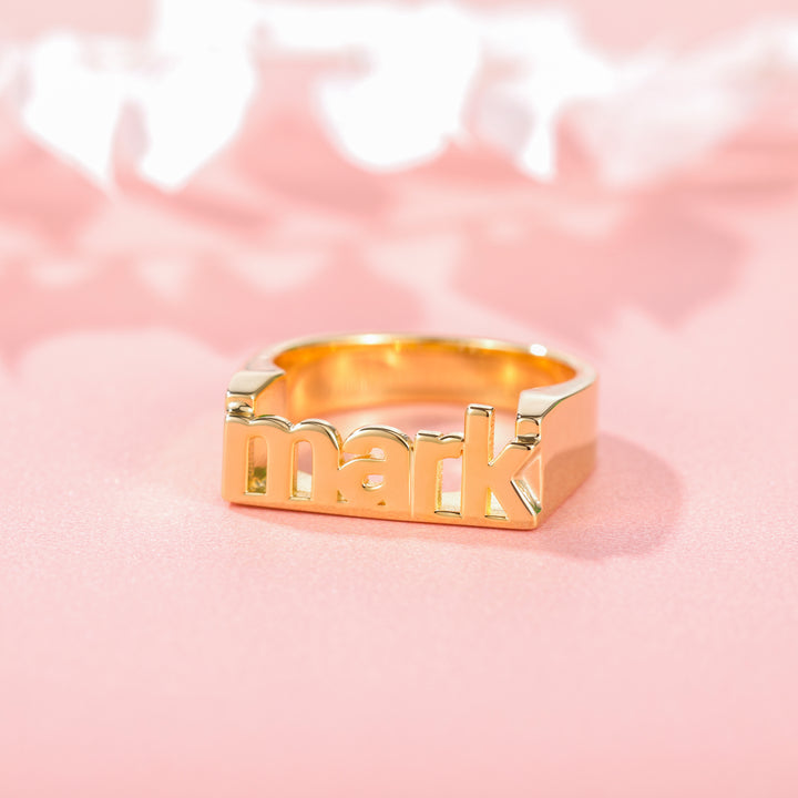 Cissyia.com Personalized Name Cut-Out Ring