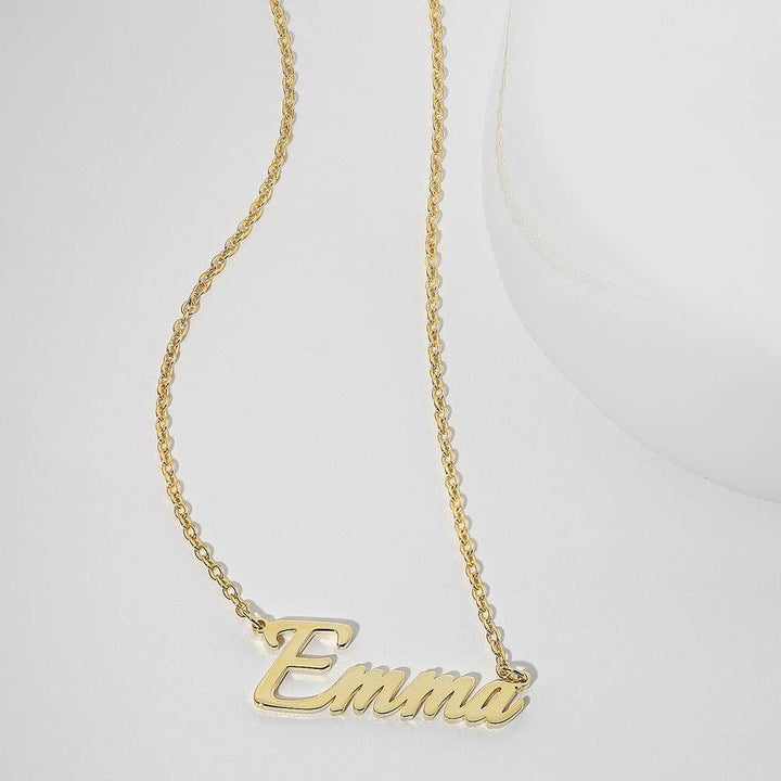 Cissyia.com Rose Gold Plated Personalized Name Necklace