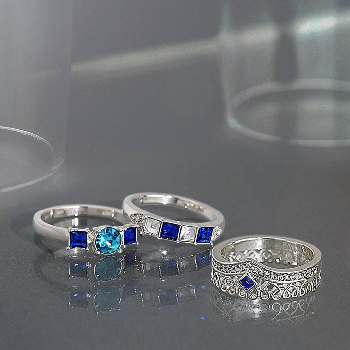 Cissyia.com Personalized Birthstone Heart Crown Promise Ring