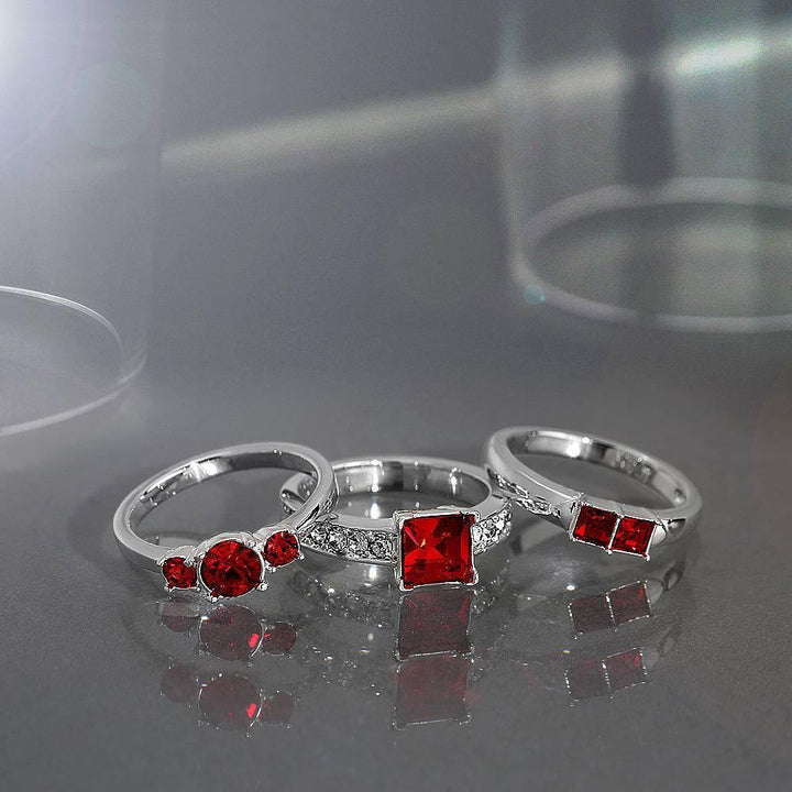 Cissyia.com Custom Promise Ring with Birthstone in Solid Sterling Silver