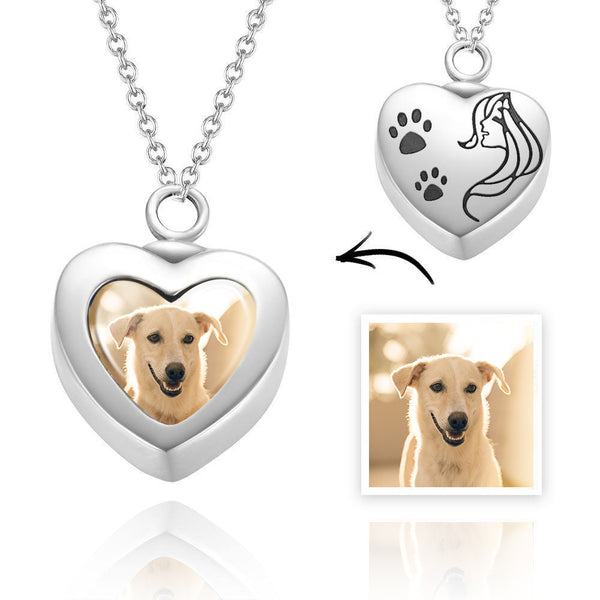 Cissyia.com Sterling silver pet Customized Urn Pendant Necklace