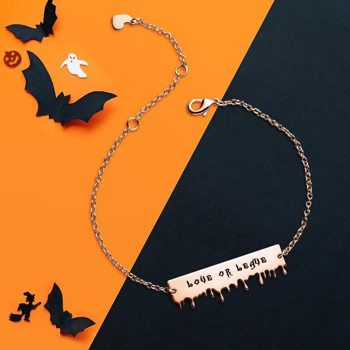 Cissyia.com Rose Gold Plated Personalized Engravable Tag Engraved Bracelet