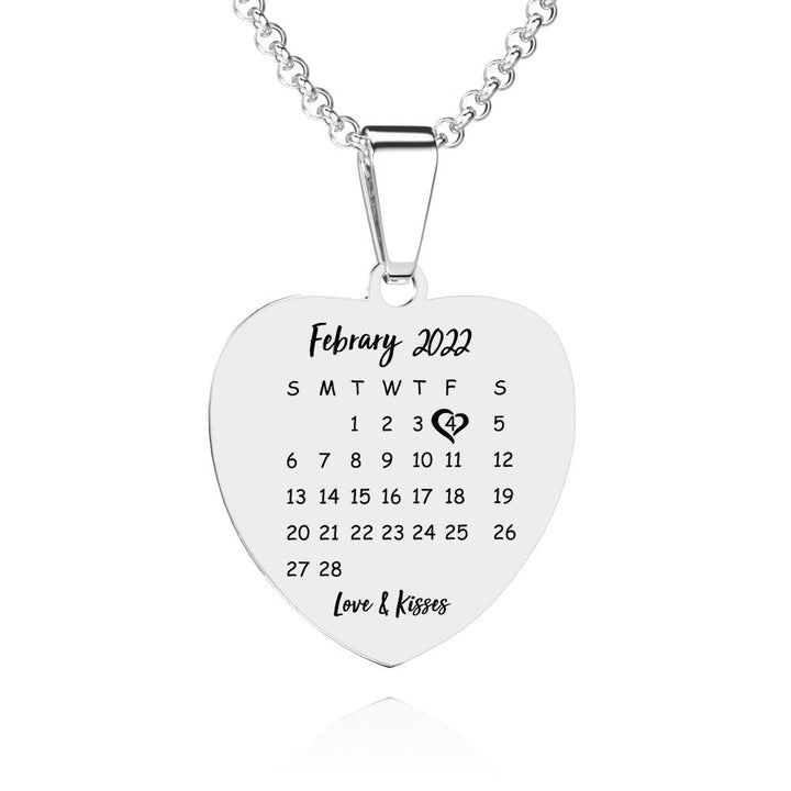 Cissyia.com Personalized Heart Shaped Photo Frame Tag Pendant Necklace