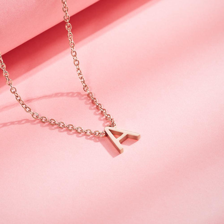 Cissyia.com Personalized Single Initial Cut-Out Name Necklace