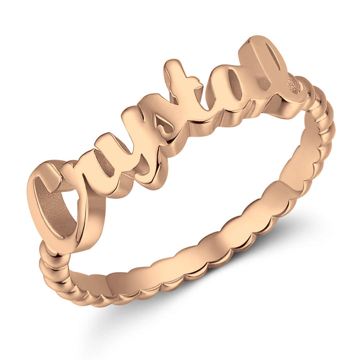 Cissyia.com Personalized Name Cut-Out Ring