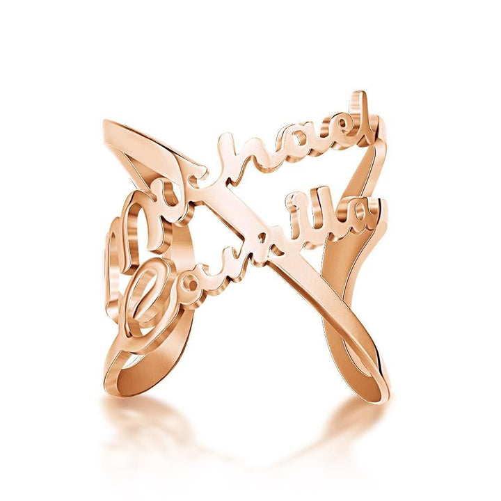 Cissyia.com Name Rings Infinity Name Rings Unique Gifts