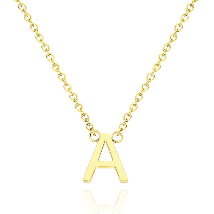 Cissyia.com Personalized Single Initial Cut-Out Name Necklace