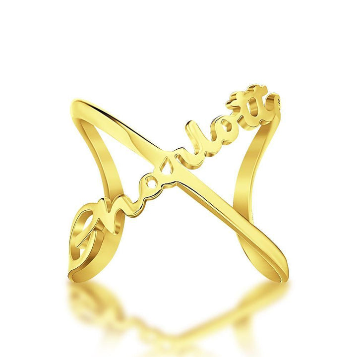 Cissyia.com Personalized Cut-Out Name Ring
