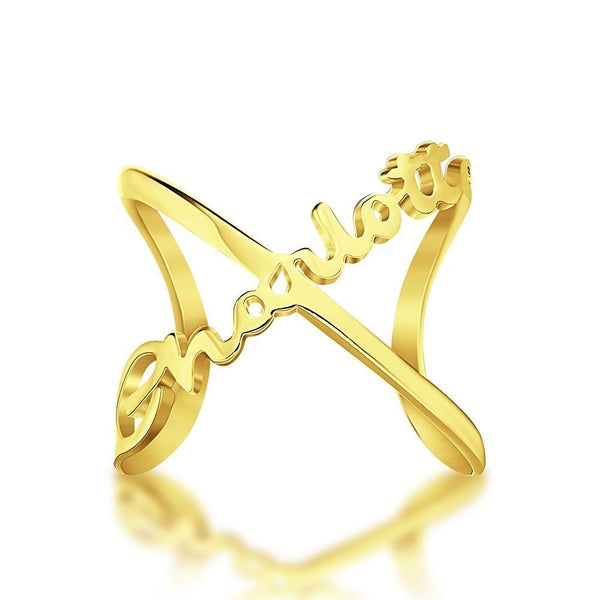 Cissyia.com Personalized Cut-Out Name Ring