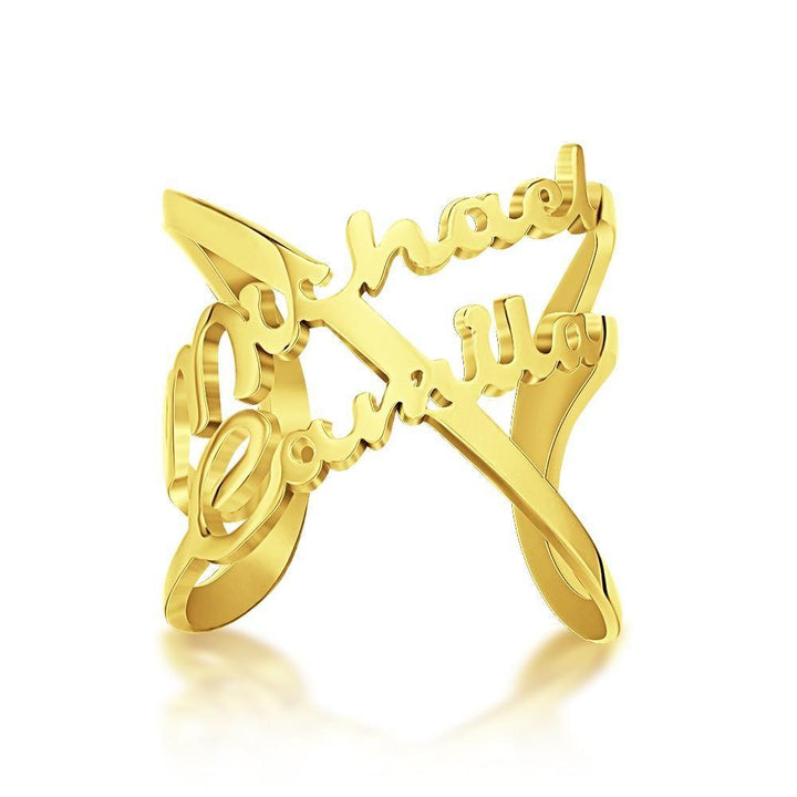 Cissyia.com Name Rings Infinity Name Rings Unique Gifts