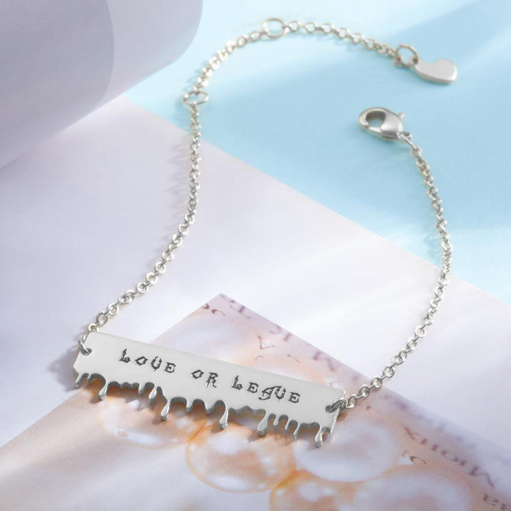 Cissyia.com 925 Sterling Silver Personalized Engravable Tag Bracelet