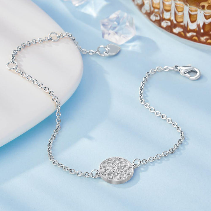 Cissyia.com Personalized Dream Catcher Disc Tag Engraved Bracelet