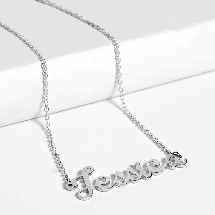 Cissyia.com Personalized Name Cut-Out Necklace