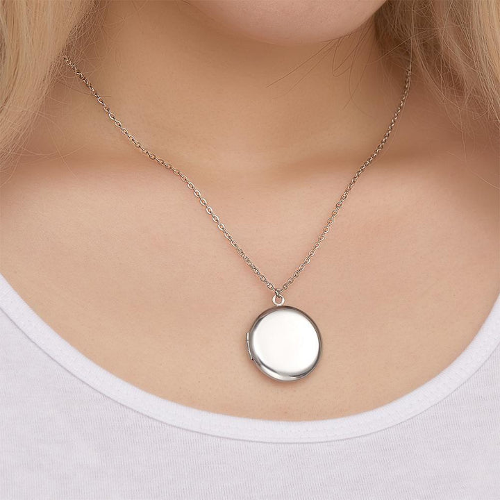Cissyia.com Round Locket Commemorative Custom Pet Photo Necklace