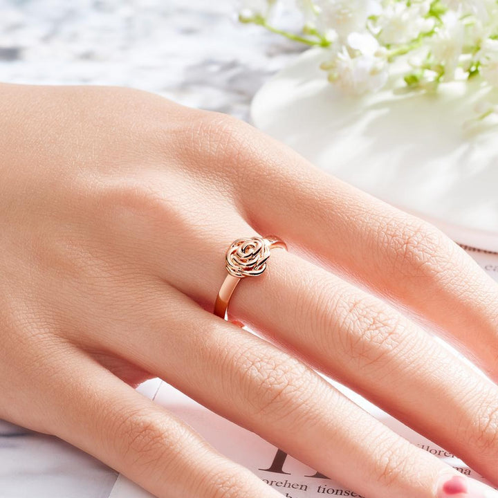 Cissyia.com Women’s Personalized Rose Engraved Ring