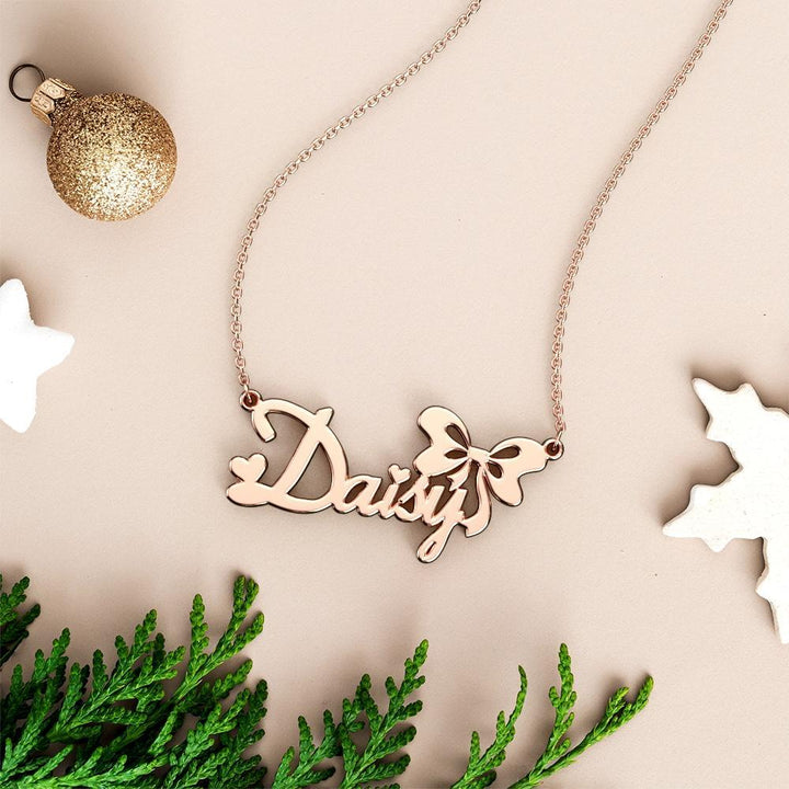 Cissyia.com Custom Christmas Name Necklace You are My Best Gift
