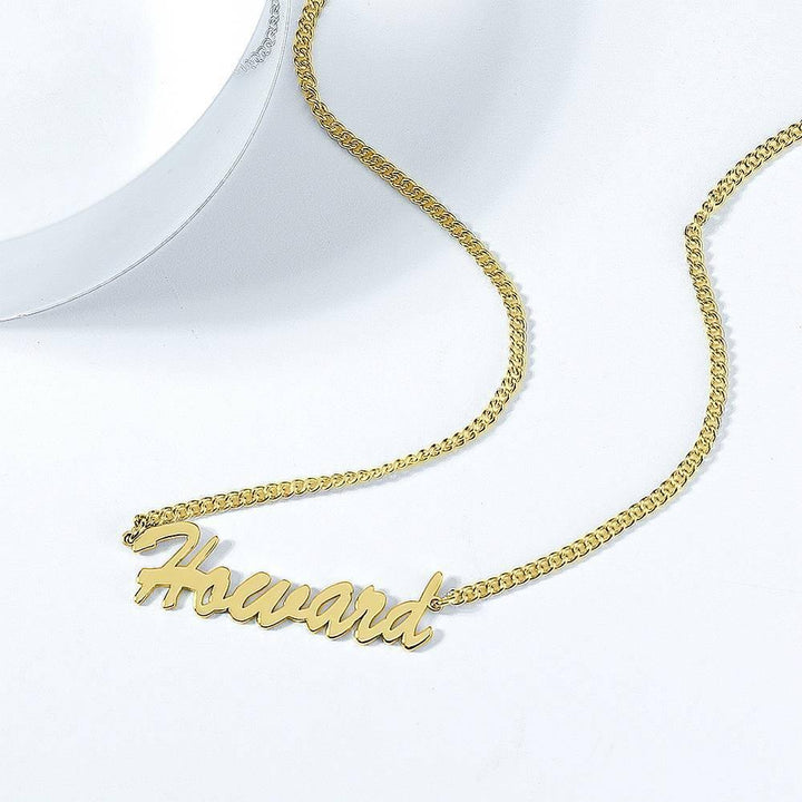 Cissyia.com Personalized Name Necklace, Your Name Jewelry 14k Gold Plated