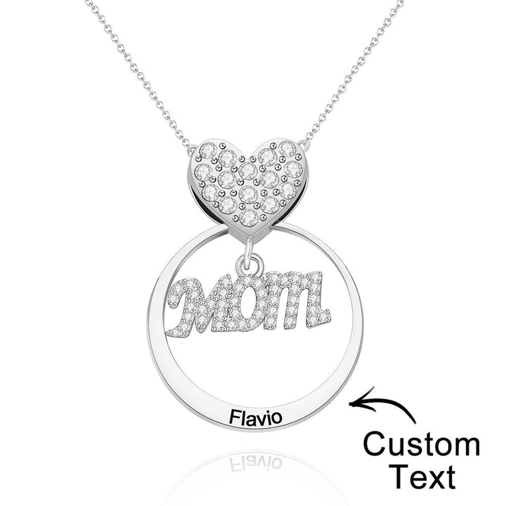 Cissyia.com Custom Engraved Necklace Simple Circularity Family Gifts