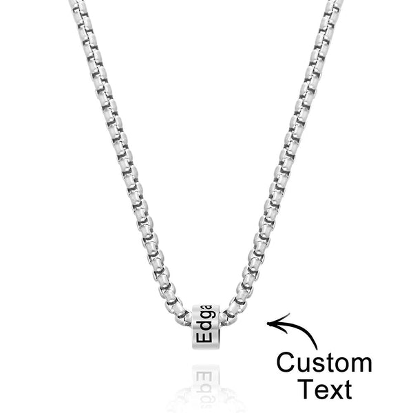 Cissyia.com Personalized Engravable Circle Pendant Choker Engraved Necklace