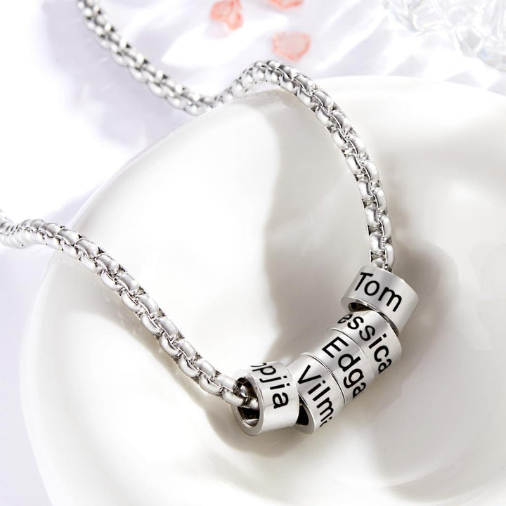 Cissyia.com Personalized Engravable Circle Pendant Choker Engraved Necklace