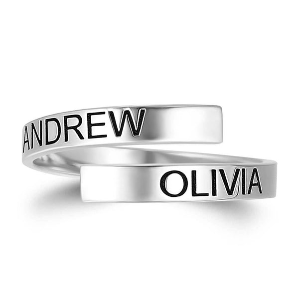 Cissyia.com Personalized Engravable Bypass Ring