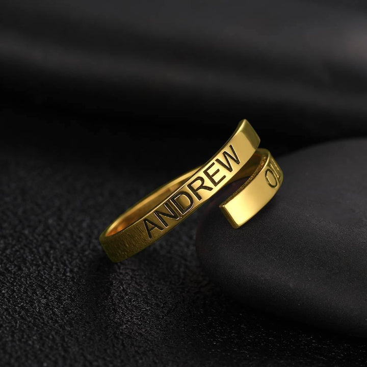 Cissyia.com Personalized Engravable Bypass Ring