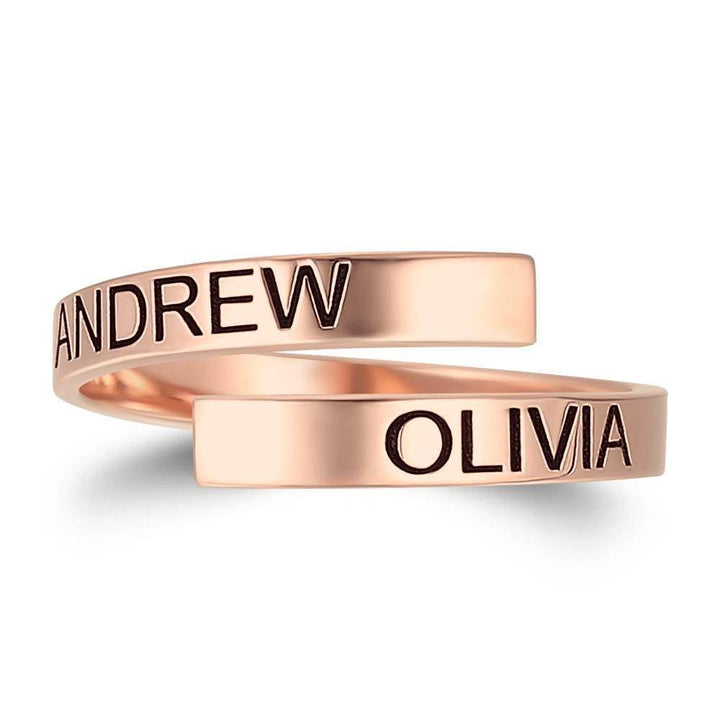 Cissyia.com Personalized Engravable Bypass Ring