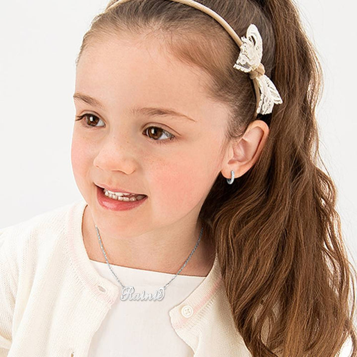 Cissyia.com Rose Gold Plated Carrie Name Necklace