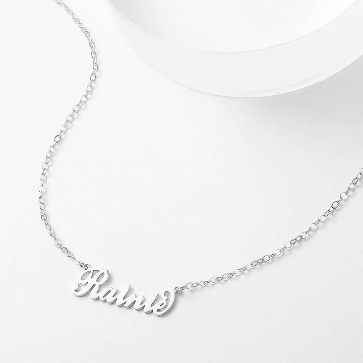 Cissyia.com Rose Gold Plated Carrie Name Necklace