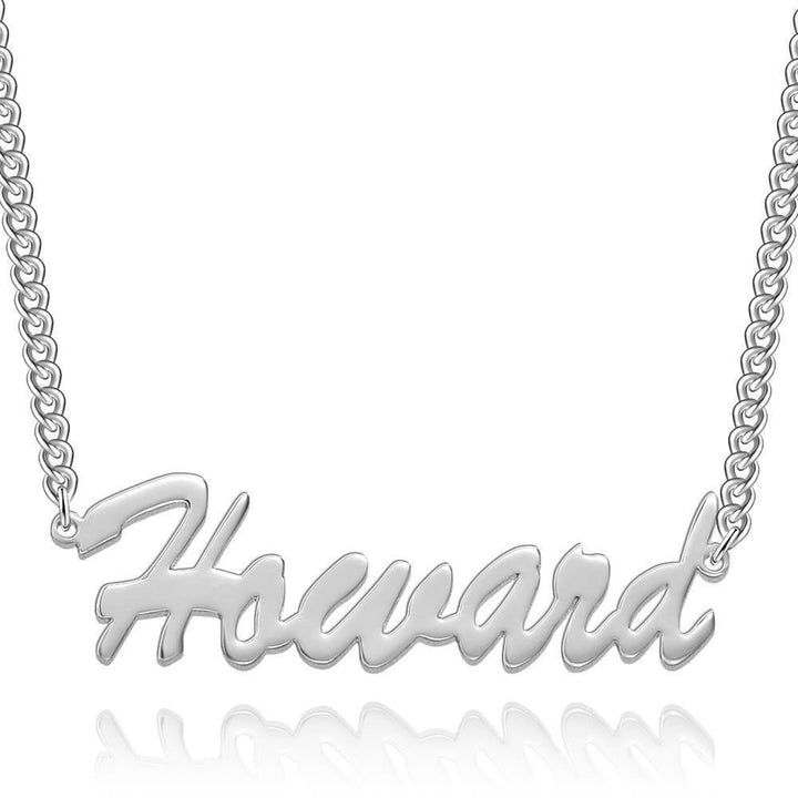 Cissyia.com 14K Gold Plated Personalized Name Cut-Out Necklace