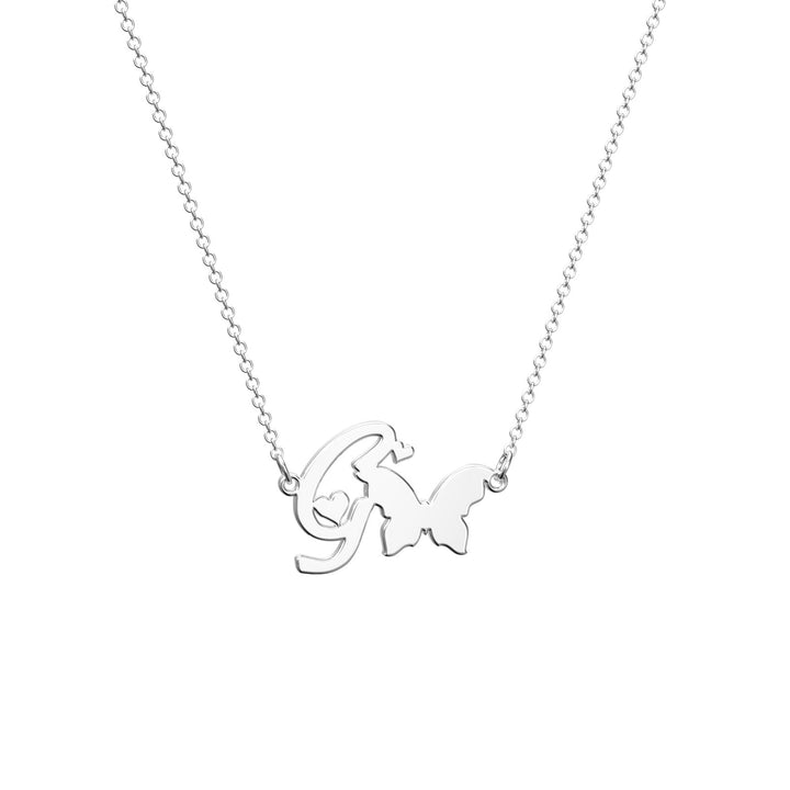 Cissyia.com Custom Necklace Female Necklace Gift, Personalized Necklace With A Butterfly