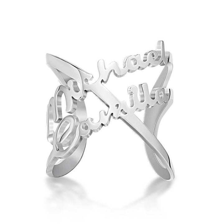 Cissyia.com Name Rings Infinity Name Rings Unique Gifts
