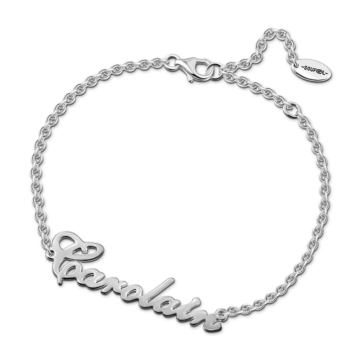 Cissyia.com Rose Gold Plated Bolo Name Bracelet