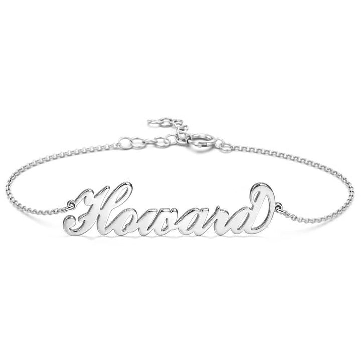 Cissyia.com Platinum Plated Personalized Name Bracelet