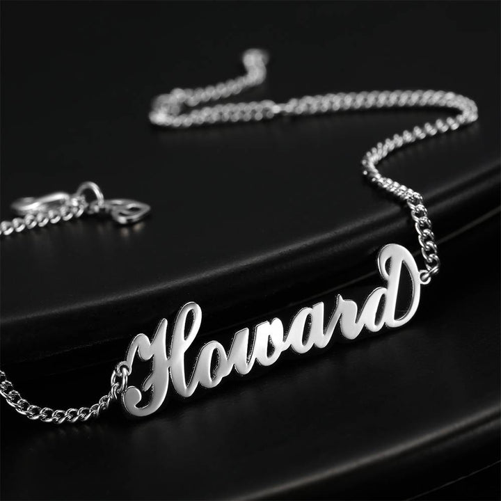 Cissyia.com Platinum Plated Personalized Name Bracelet