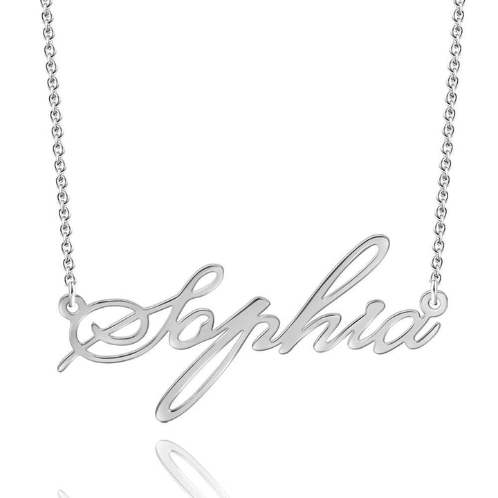 Cissyia.com 14k Gold Plated Personalized Name Cut-Out Necklace