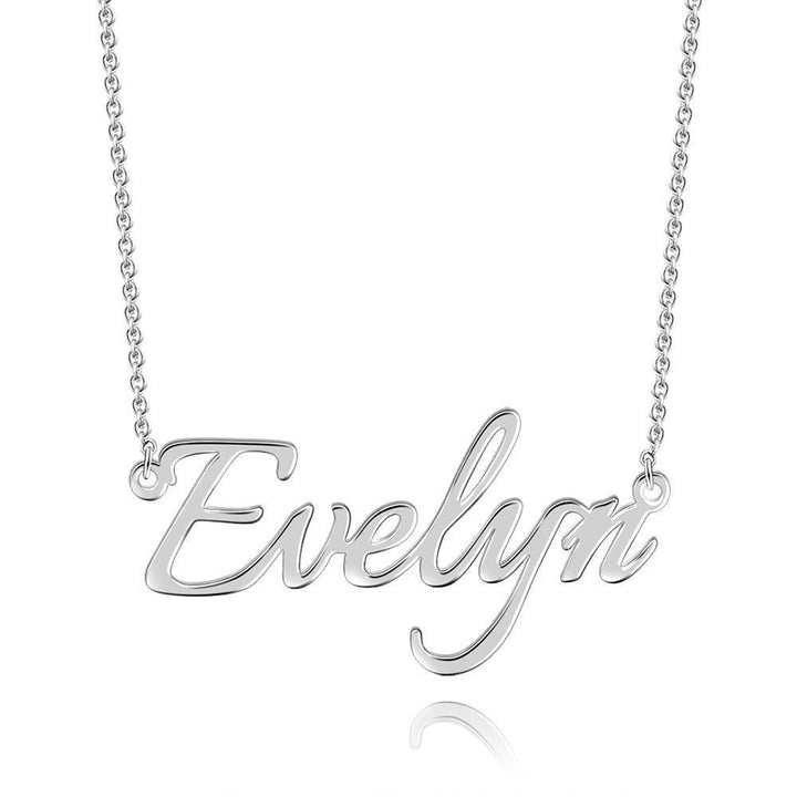 Cissyia.com Rose Gold Plated Personalized Name Necklace