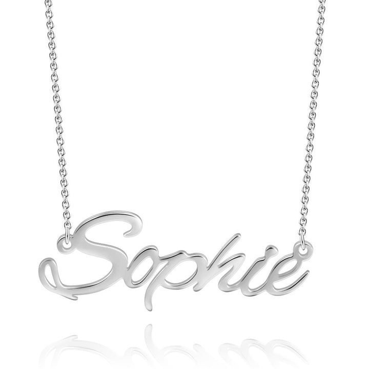 Cissyia.com 14K Gold Plated Personalized Name Cut-Out Name Necklace