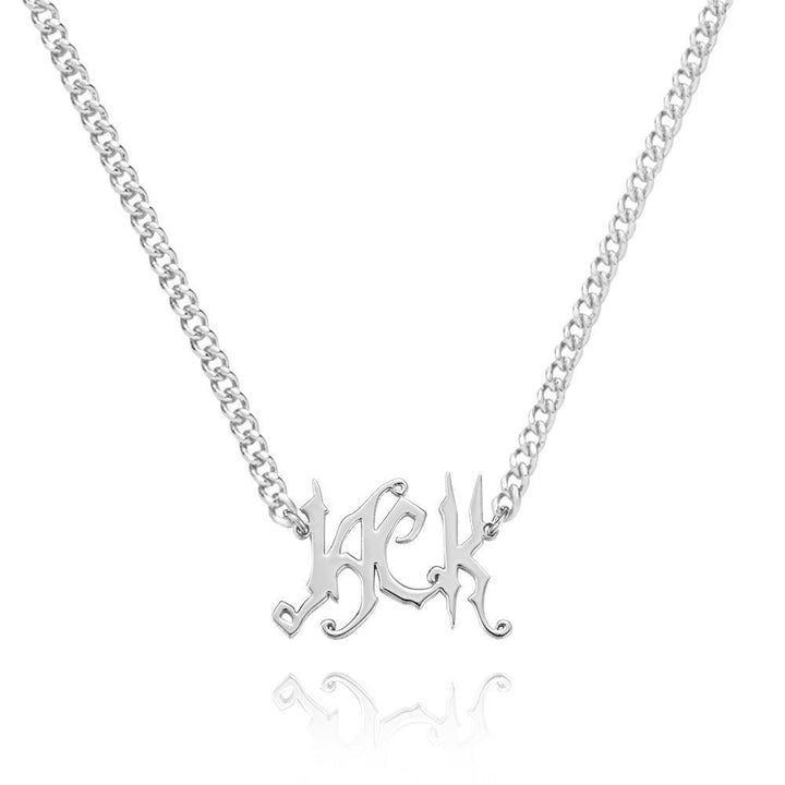 Cissyia.com 14k Gold Plated Personalized Name Cut-Out Necklace