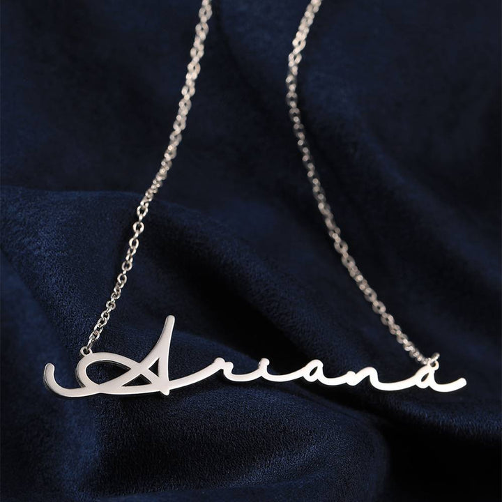 Cissyia.com 14k Gold Plated Personalized Signature Cut-Out Name Necklace